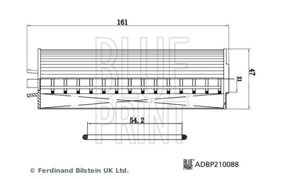 Filtro de aceite ADBP210088 Blue Print, Imagen 3
