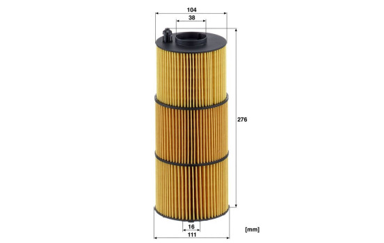 Filtro de aceite HU 11 009 z MANN-FILTER, Imagen 2