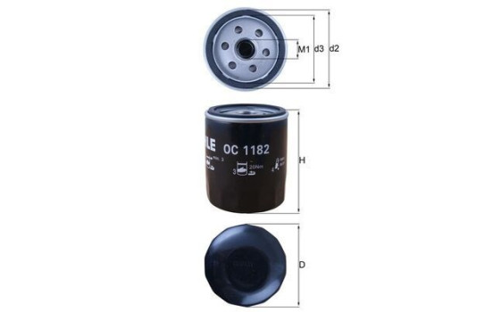 Filtro de aceite OC 1182 Mahle