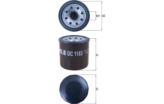 Filtro de aceite OC 1183 Mahle