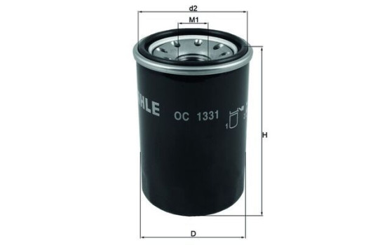 Filtro de aceite OC 1331 Mahle, Imagen 2