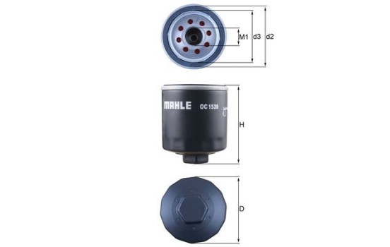 Filtro de aceite OC 1539 Mahle