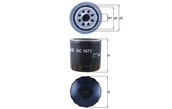 Filtro de aceite OC 1673 Mahle