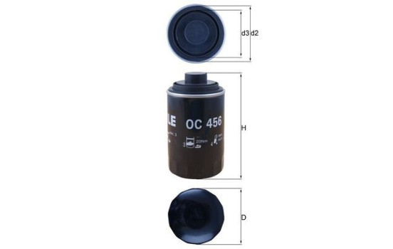Filtro de aceite OC 456 Mahle, Imagen 5