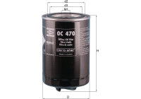 Filtro de aceite OC 470 Mahle