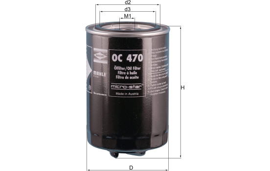 Filtro de aceite OC 470 Mahle