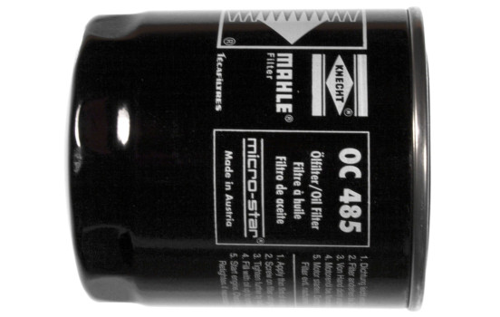 Filtro de aceite OC 485 Mahle, Imagen 2
