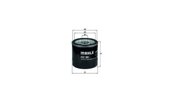 Filtro de aceite OC 90 OF Mahle