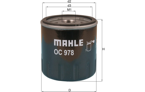 Filtro de aceite OC 978 Mahle