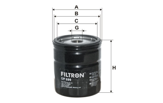 Filtro de aceite OP 699 Filtron, Imagen 2