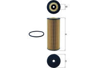 Filtro de aceite OX 1162D Mahle