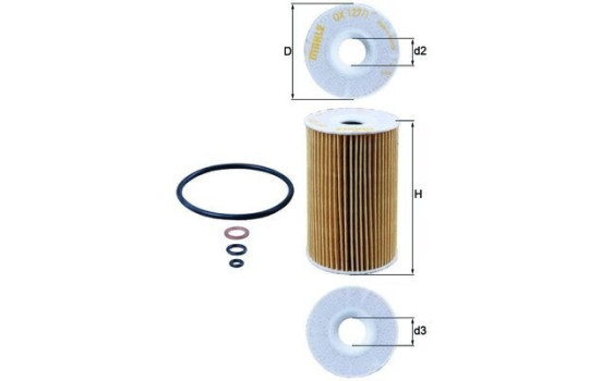 Filtro de aceite OX 127/1D Mahle, Imagen 4