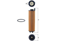 Filtro de aceite OX 1301D Mahle