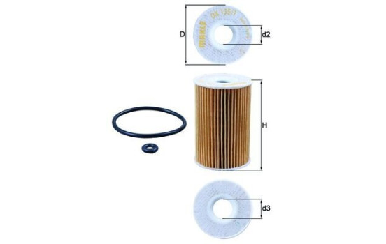 Filtro de aceite OX 135/1D Mahle, Imagen 2