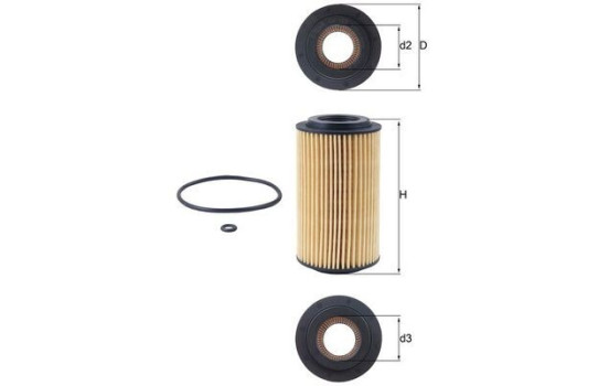 Filtro de aceite OX 153D1 Mahle, Imagen 3