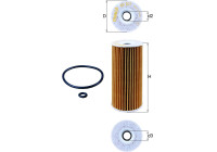 Filtro de aceite OX 201D Mahle