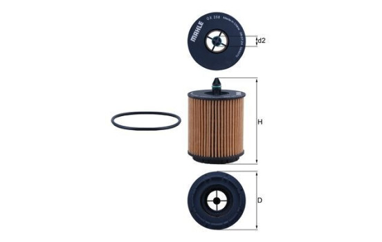 Filtro de aceite OX 258D Mahle, Imagen 5