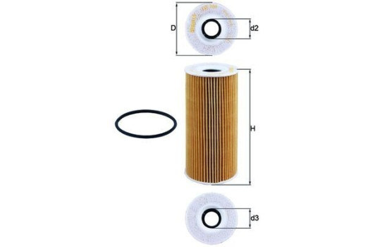 Filtro de aceite OX 366D Mahle, Imagen 4