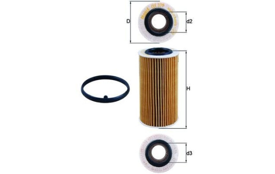 Filtro de aceite OX 379D Mahle, Imagen 3