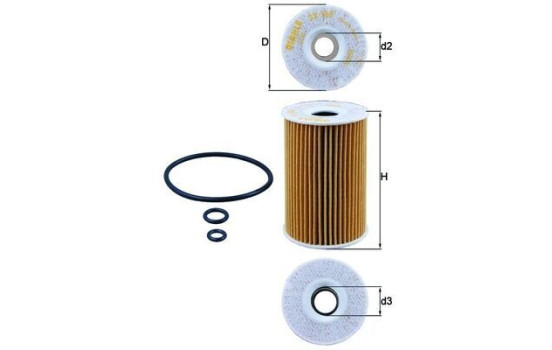Filtro de aceite OX 388D Mahle, Imagen 4