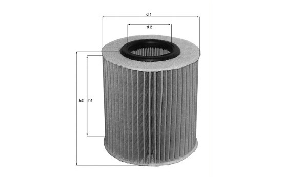 Filtro de aceite OX 413D2 Mahle, Imagen 2