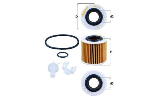Filtro de aceite OX 416D2 Mahle, Imagen 6
