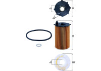 Filtro de aceite OX 417D Mahle