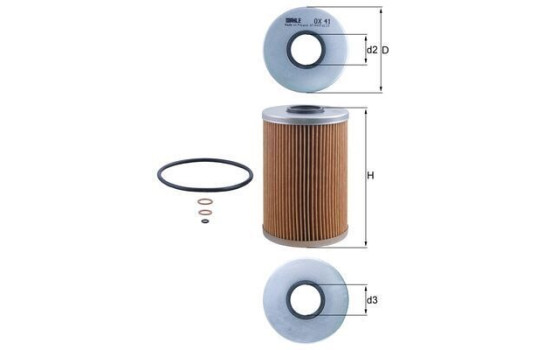 Filtro de aceite OX 41D Mahle, Imagen 5