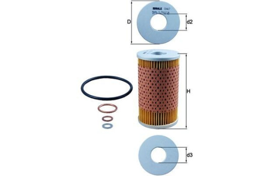 Filtro de aceite OX 47D Mahle, Imagen 4