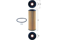 Filtro de aceite OX 775D Mahle