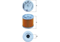 Filtro de aceite OX 798 Mahle