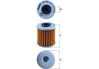 Filtro de aceite OX 810 Mahle