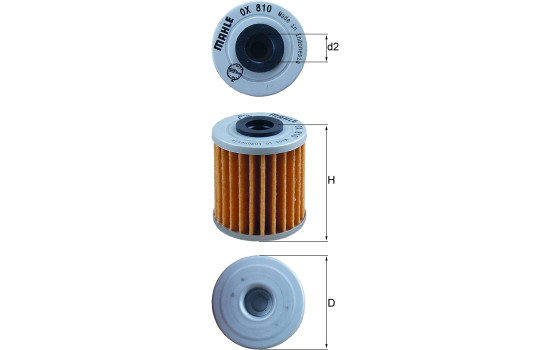 Filtro de aceite OX 810 Mahle