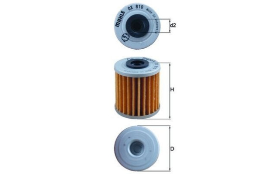 Filtro de aceite OX 810 Mahle, Imagen 2