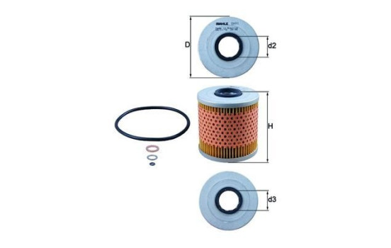 Filtro de aceite OX 91D Mahle, Imagen 4