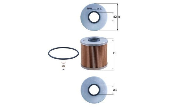 Filtro de aceite OX 91D Mahle, Imagen 6