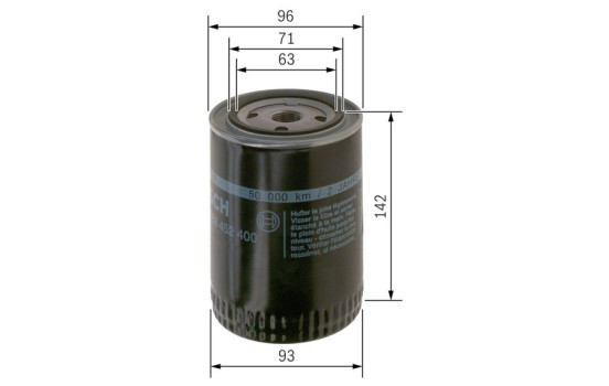 Filtro de aceite P2400 Bosch, Imagen 3