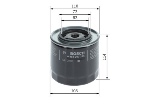 Filtro de aceite P3223 Bosch, Imagen 7