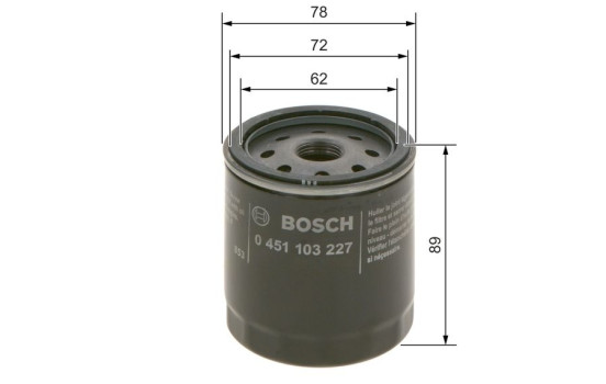 Filtro de aceite P3227 Bosch, Imagen 6