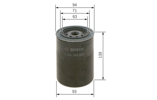 Filtro de aceite P3238 Bosch, Imagen 7