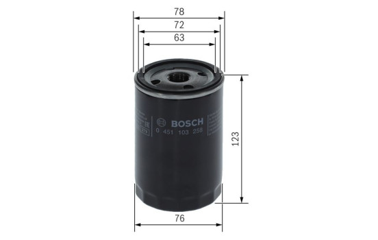Filtro de aceite P3258 Bosch, Imagen 6