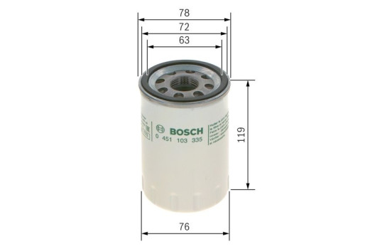 Filtro de aceite P3335 Bosch, Imagen 7