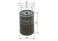 Filtro de aceite P3347 Bosch