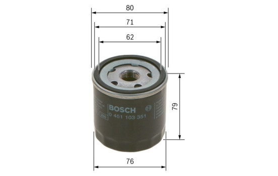 Filtro de aceite P3351 Bosch, Imagen 6