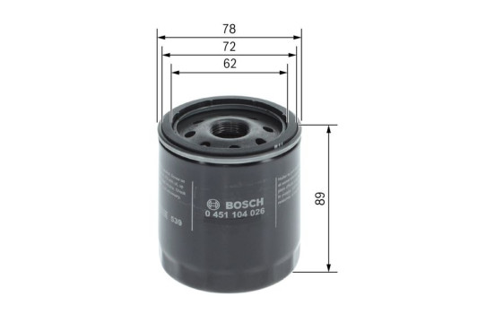 Filtro de aceite P4026 Bosch, Imagen 7