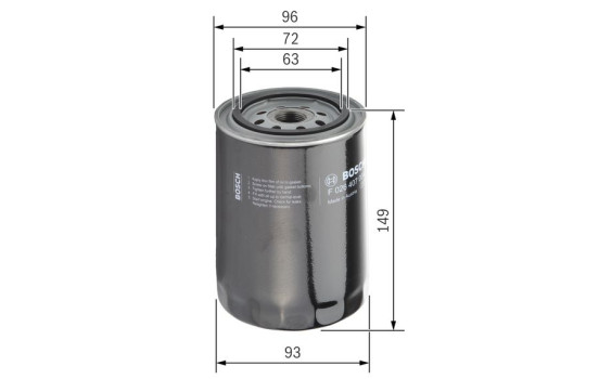 Filtro de aceite P7004 Bosch, Imagen 4