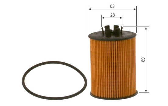 Filtro de aceite P7015 Bosch, Imagen 3