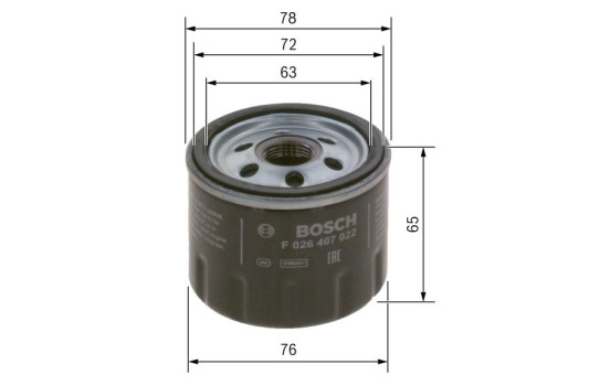 Filtro de aceite P7022 Bosch, Imagen 5