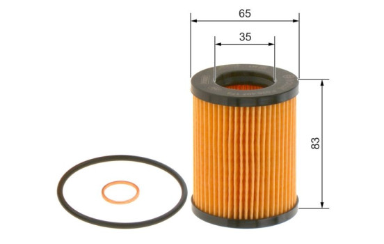 Filtro de aceite P7173 Bosch, Imagen 5