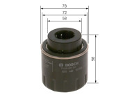 Filtro de aceite P7181 Bosch
